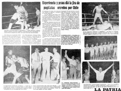 La publicación de la revista deportiva boliviana, Cancha el año 1960, y la cobertura al boxeo orureño.