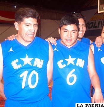 César Navarro y Marcelo Bolaños, valores de CAN en el baloncesto local