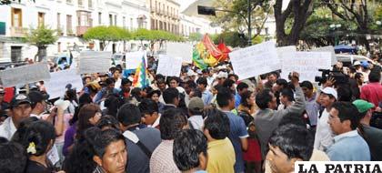 En Sucre la crisis por asumir el mando edil movilizó a sectores en pugna