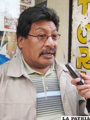 El dirigente sindical de la COD, Germán Chaparro