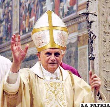 Papa Benedicto XVI, llama a la lucha por la unidad