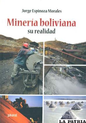 Tapa del libro. Minería boliviana