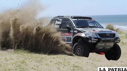 El Rally Dakar se corre de manera espectacular