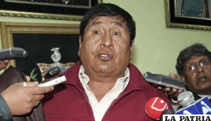 Franklin Durán, ejecutivo de la Confederación de Choferes de Bolivia