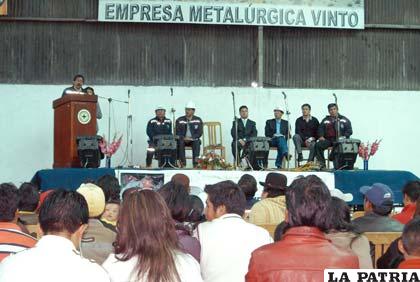 41 años de funcionamiento de la Empresa Vinto y Día del Metalurgista fueron celebrados ayer