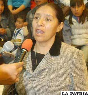 Inés Humacayo, presidenta del Comité Electoral