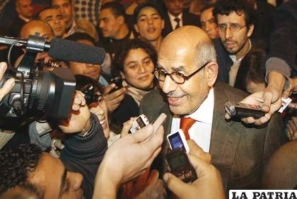 El premio Nobel de la Paz egipcio Mohamed el Baradei