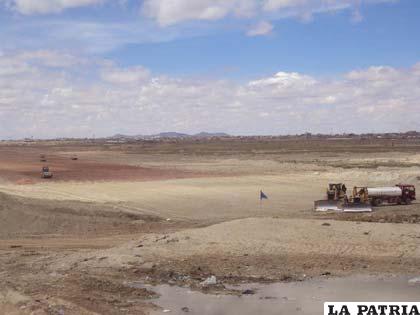 Parte del terreno de EMAO cedido al Estado para la construcción del aeropuerto