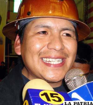 Juan Carlos Trujillo, candidato a la secretaría ejecutiva de la COB