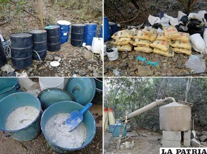 Material incautado al narcotráfico en México