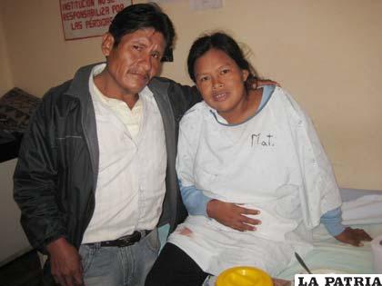 Los padres de la niña Teresita, Eliseo Vásquez y Teresa Blanco