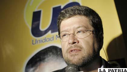Samuel Doria Medina, líder del partido opositor Unidad Nacional