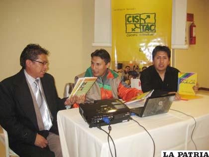 Se entregaron los resultados del trabajo hecho en Oruro por Cistac