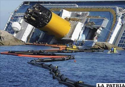 Se espera informe sobre elementos contaminantes y venenosos que quedaron en el Cosca Concordia