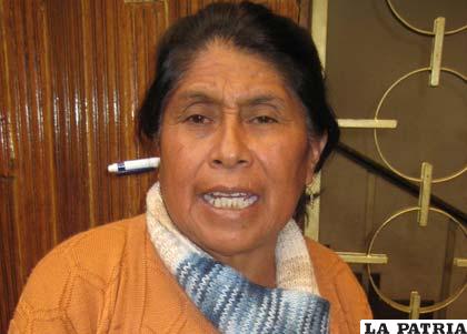 Nora Pérez, presidenta de la Cámara Departamental de Productores de Quinua