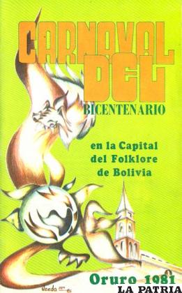 Programa bilingüe del Carnaval del Bicentenario, 1981