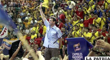 Gobernador del céntrico estado Miranda, Henrique Capriles