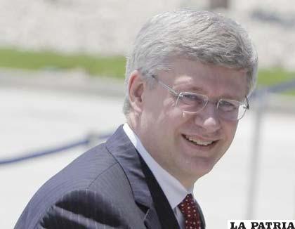 El primer ministro de Canadá, Stephen Harper