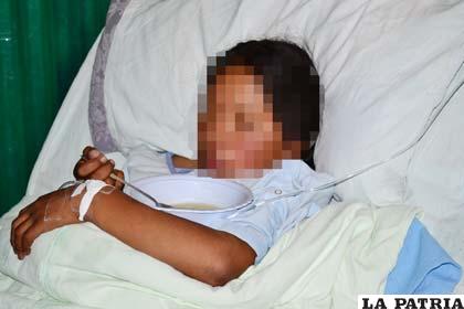 La menor con iniciales E.C., de 16 años de edad, ingresó al Hospital General “San Juan de Dios”