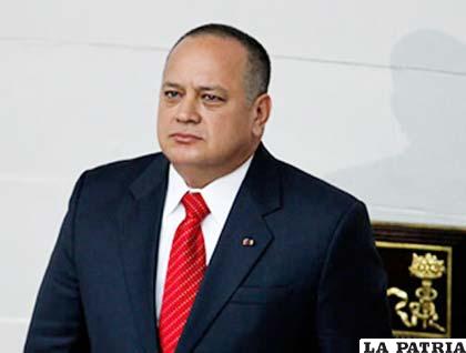 El presidente de la Asamblea Nacional de Venezuela, Diosdado Cabello