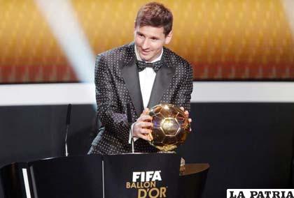 Messi nuevamente levantó el Balón de Oro