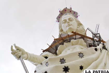 Anuncian trabajos para mejorar la zona en la que está emplazado el monumento a la Virgen del Socavón