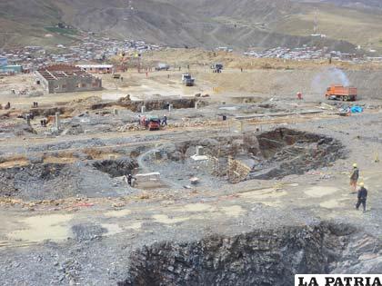 Agilizan trabajos en la construcción del nuevo ingenio de Huanuni