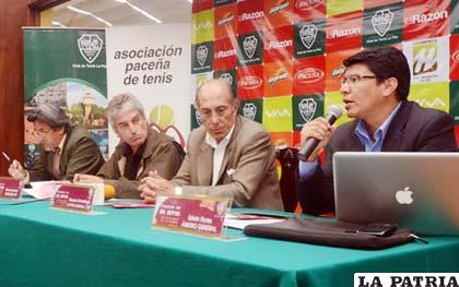 Organizadores del torneo Cóndor de Plata que comienza en La Paz 