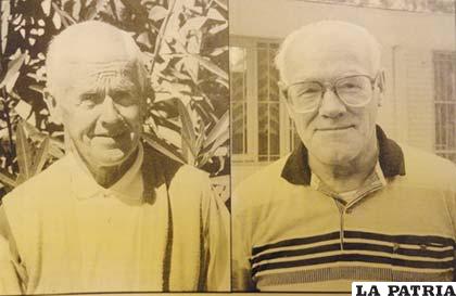 P.P. Amado Aubin y Santiago Monsat, 23 de noviembre de 1954, misioneros Oblatos fundadores y forjadores del sistema cooperativista en el país y sobre todo en nuestra ciudad, gracias por todo su legado