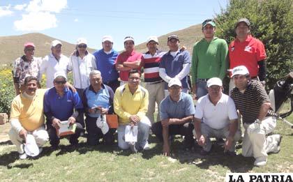 Golfistas que participaron en el torneo