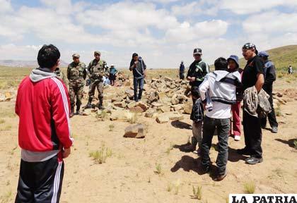 Durante la inspección que se realizó ayer al polígono de la asociación