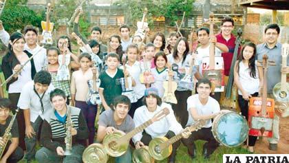 Niños músicos ecologistas 