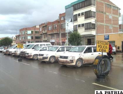 Los vehículos comisados por el COA en el Occidente de Oruro