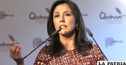 Nadine Heredia, esposa del presidente de Perú, Ollanta Humala