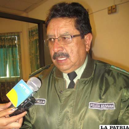 Coronel Daniel Quintanilla, inspector del Comando Departamental de Policía