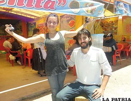 Jessica Córdova y Danilo Prole, turistas encantados con Bolivia