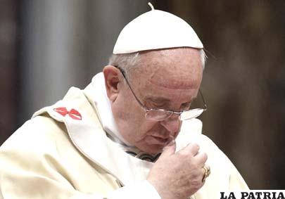 Papa Francisco preocupado por la violencia en el mundo