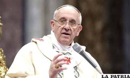 Papa Francisco en la homilía de ayer
