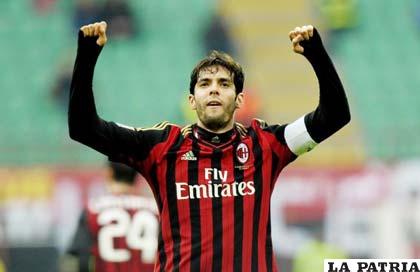 Kaká es goleador del Milan italiano