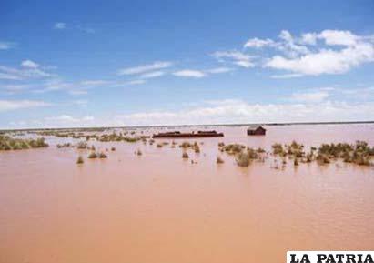 Las inundaciones afectan al área rural