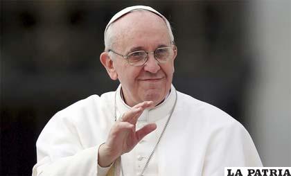Papa Francisco en la homilía  
