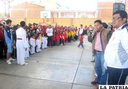 Tejerina y Valda en el acto de clausura