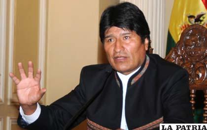 Presidente de Bolivia, Evo Morales Ayma