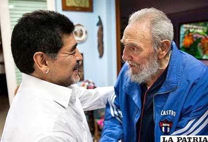 La última visita de Maradona a Castro fue el año 2013