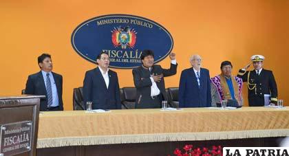 El presidente Evo Morales participó en la inauguración del Año Fiscal 2015