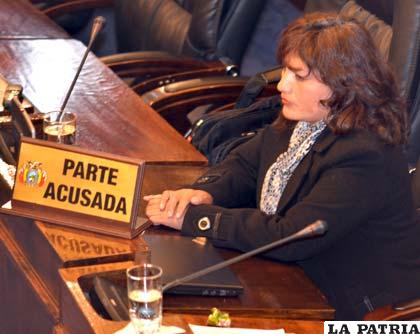 Magistrada Zoraida Chánez tras escuchar su sentencia