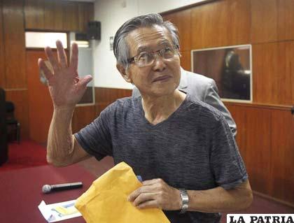 Alberto Fujimori en su audiencia condenatoria