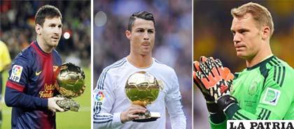 Messi y Ronaldo ya conocen el honor de recibir el Balón de Oro, Neuer espera su primer trofeo