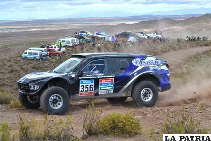 Espectacular vista del Rally Dakar