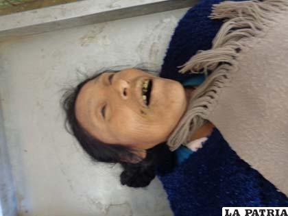 Vicenta Delgado, su cuerpo se encuentra en la morgue del Hospital General